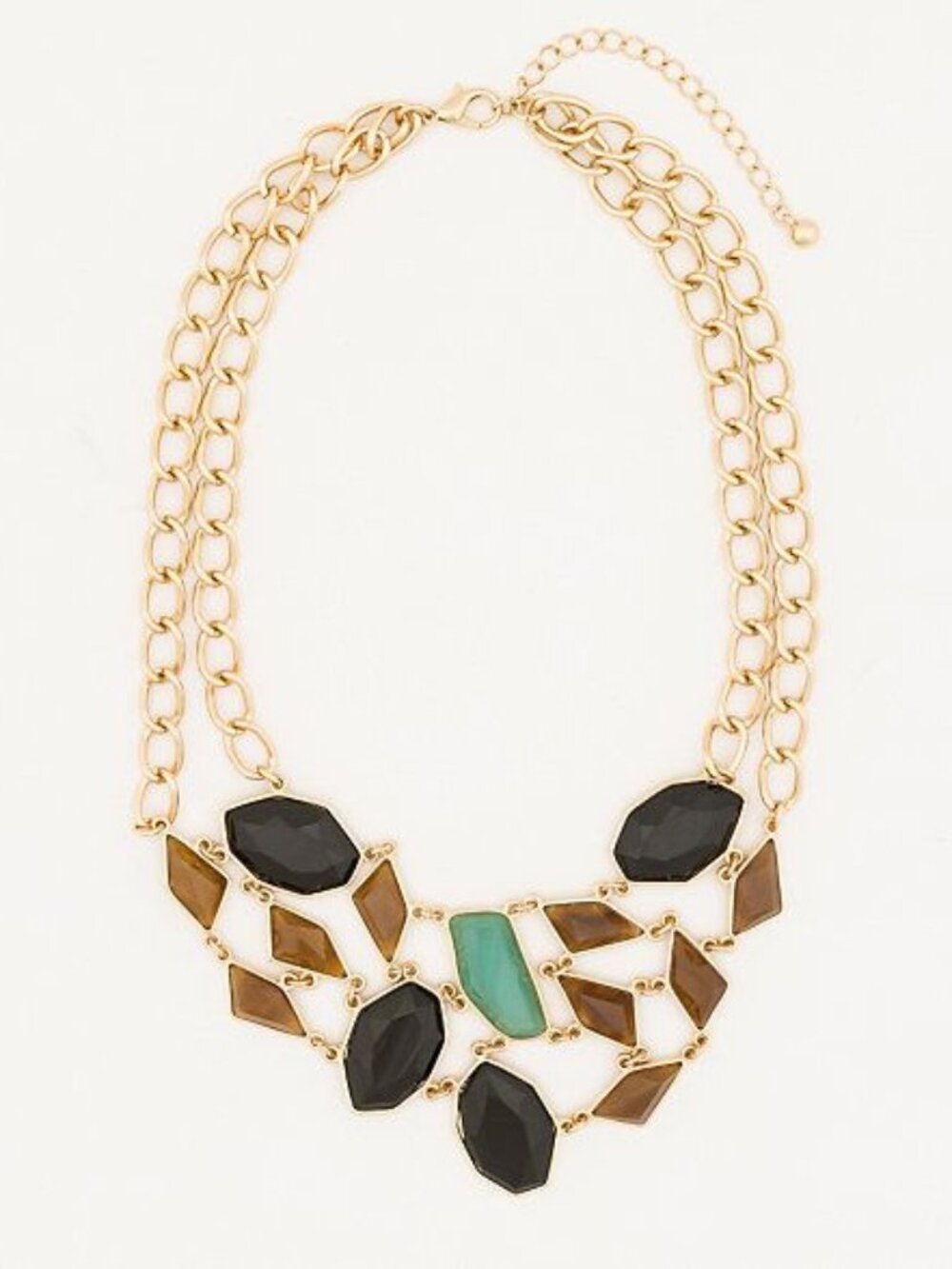 Le Chateau Bib-Style Necklace - Gold-tone